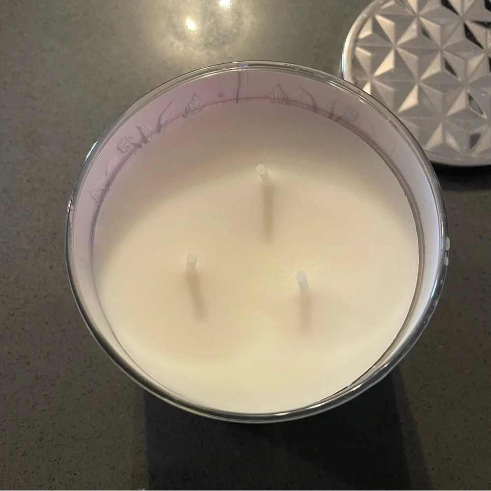 White Barn Leaves 3 wick candle - Picture 2 of 5